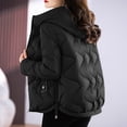 thumbnail image 4 of Wowcloth Women's Cotton Coat, Solid Color Casual Hooded Long Sleeve with Zipper Pockets, Warm and Comfortable for Everyday Wear, 4 of 6