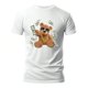 thumbnail image 3 of Playera De Oso Millonario Dinero Dolares Billetes Ropa Para Hombre Color Blanco Talla Chica Marca Emil SaEs, 3 of 4