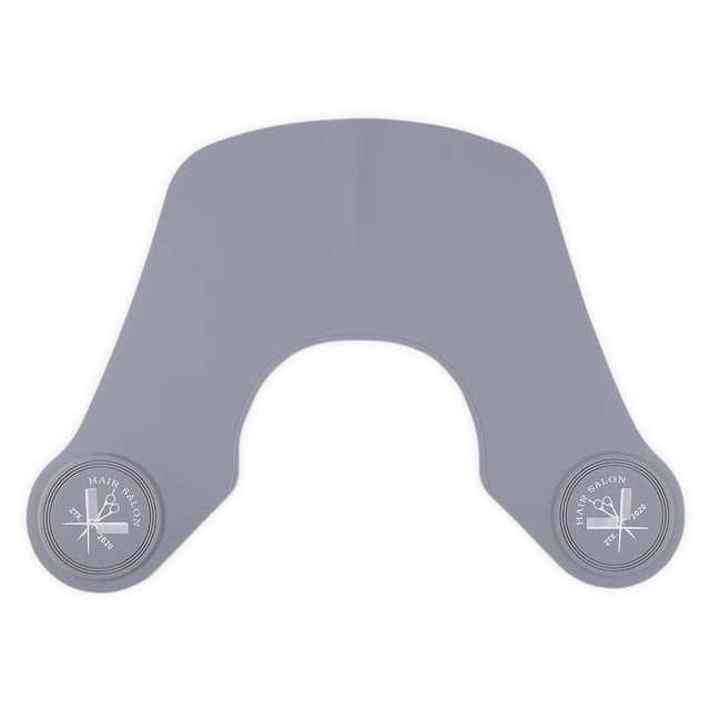 Kuymtek Impermeable Silicona Cuello Capa Abrigo Cuello Escudo Herramienta para Teñir El (gris)