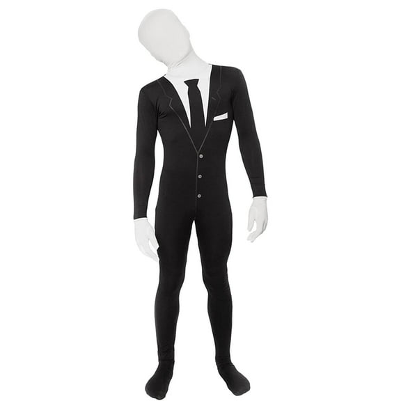 Morphsuits Kids Slenderman Morphsuit Boys Girls Scary Halloween Costume Suit Halloween Black L