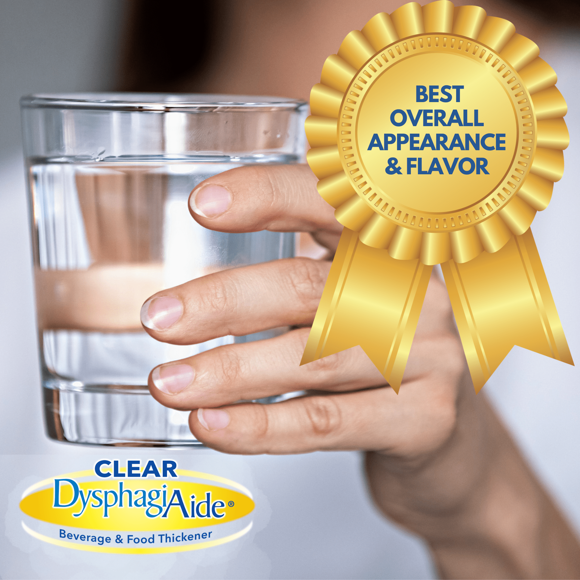 Clear DysphagiAide Thickener, 400 Serving (19.75 oz) Jar, Xanthan Gum Powder for all IDDSI Thickness Levels