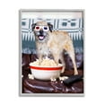 thumbnail image 4 of Stupell Industries Dog 3-D Movie Night Couch Snacking Popcorn Photograph Gray Framed Art Print Wall Art, Design by Michael Quackenbush, 4 of 5