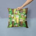 thumbnail image 2 of Carolines Treasures BB5758PW1414 Irish Beers Fabric Decorative Pillow, 14Hx14W, multicolor, 2 of 4