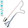 thumbnail image 2 of lionlar Dog Pole Extendable Teaser Pet Interactive Toy with 1 Cotton Rope for Outdoor Pink, 2 of 8