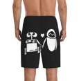 thumbnail image 3 of Wall-E Pajama Shorts for Men, Summer Graphic Lounge Pajama Bottoms Soft Sleep Pjs Pants with Drawstring & Pockets, 3 of 8