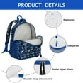 thumbnail image 3 of Colorful Dolphin Student Backpack - Lightweight Water-Repellent School Backpack with Tropical Ocean Marine Life Cartoon Pattern, Ideal for Student School and Travel, 3 of 6