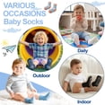 thumbnail image 6 of Baby Toddler Socks with Grip- 9 Pairs Anti-Skid Infant Socks for Crawling Walking Playing Non Slip Kids Boys Socks(02 Black,6-12 Months), 6 of 6
