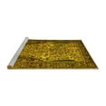 thumbnail image 2 of Ahgly Company Machine Washable Indoor Rectangle Persian Yellow Traditional Area Rugs, 7' x 9', 2 of 4