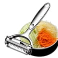 thumbnail image 1 of Pelador de verduras Huakai 2 en 1 para juliana de acero inoxidable, 1 of 9