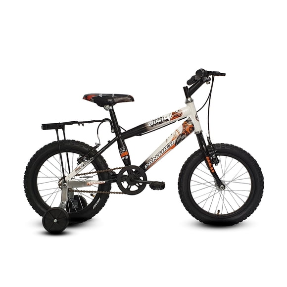Bicicleta Jaguar Bravia Rodada 16 Acero Con Ruedas Entrenadoras Blanco Jaguar BRAVIA MONTAÑA