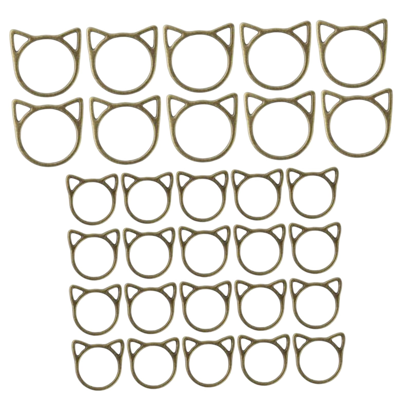 HOMYL 6x Charming Collection of 30 Knitting Stitch Markers for Crafting Projects