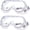 2 Pack/White Strap, variant on 2 Pack Safety Goggles Glasses Fit Over Eyeglasses Chemical Protective Splash Protection Eye Goggle For Science Lab Chemistry Eyewear Onions Cutting Man And Women Adjustable White
