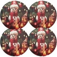 thumbnail image 2 of Dreamtimes Cute Christmas Snowman Placemats Set of 6 Non-Slip Heat Resistant Dining Table Place Mats Washable Kitchen PVC Weave Table Mats, 2 of 6