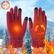thumbnail image 4 of Guantes de punto para mujer, guantes de invierno para pantalla táctil, impermeables, resistentes al viento, deportivos, suaves y cálidos, guantes térmicos lisos, mitones transpirables para exteriores,, 4 of 6