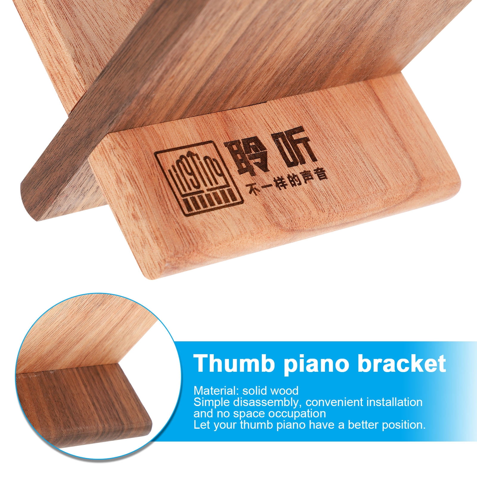 Masteelf 3 pcs  Kalimba Stand Thumb Piano Holder Creative Thumb Piano Bracket for Home