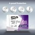 thumbnail image 4 of Silicon Power Lot de 2 U3 128 Go ro SD Compatible Nintendo-Switch, SDXC rosdxc Haute Vitesse Cl 10 roSD, 4 of 5
