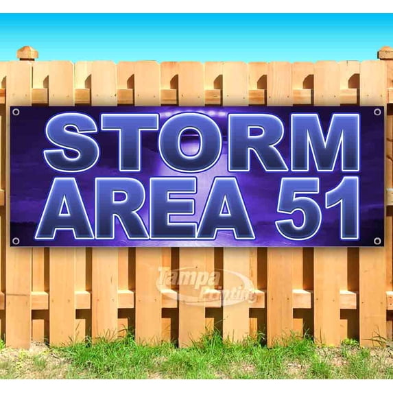 Storm Area 51 Purple 13 oz Vinyl Banner With Metal Grommets