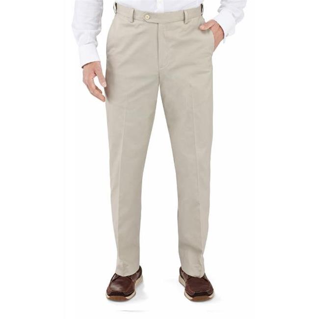 28 Inseam Mens Plain Front Cotton 