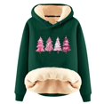 thumbnail image 1 of Chaquetas y abrigos casuales con capucha de manga larga para mujer, jersey con capucha de manga larga, top con estampado navideño, abrigo casual, top de poliéster para mujer, 1 of 2