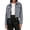 Gray——Jackets, variant on Cropped Bomber Jackets for Women Faux Suede Zip-Up Biker Moto Coat Outwear for Winter Warmth Red M
