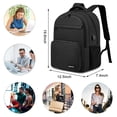thumbnail image 4 of Mochila Kamater negra para la escuela, la universidad, adolescentes, portátil de 17,3", 4 of 7
