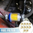 thumbnail image 2 of Unique Bargains 10pcs Unique Bargains Fits 1/4 Inch Gas Inline Fuel Filters for Small Engines Mini Bike ATV Motorbike, 2 of 6