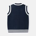 thumbnail image 5 of Womens Sleeveless Sweater Vest Men's And Women's Matching Knitted Sweater Blouses Knitted Yarn Cardigans College Style School Blouses, 5 of 9