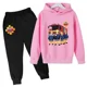 thumbnail image 5 of Sudadera con capucha divertida para niños, conjunto de 2 piezas con capucha y pantalones informales para bebés y niños, ropa estampada con dibujos animados de Sam el bombero, 5 of 5