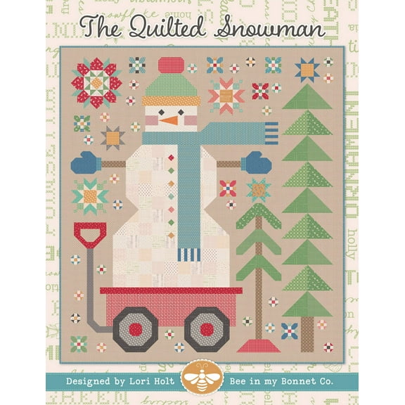 The Quilted Snowman Quilt Pattern by Lori Holt for It's Sew Emma