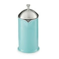 thumbnail image 3 of Chantal Ceramic French Press with Stainless Steel Plunger and Lid, Aqua Blue, 3 of 5