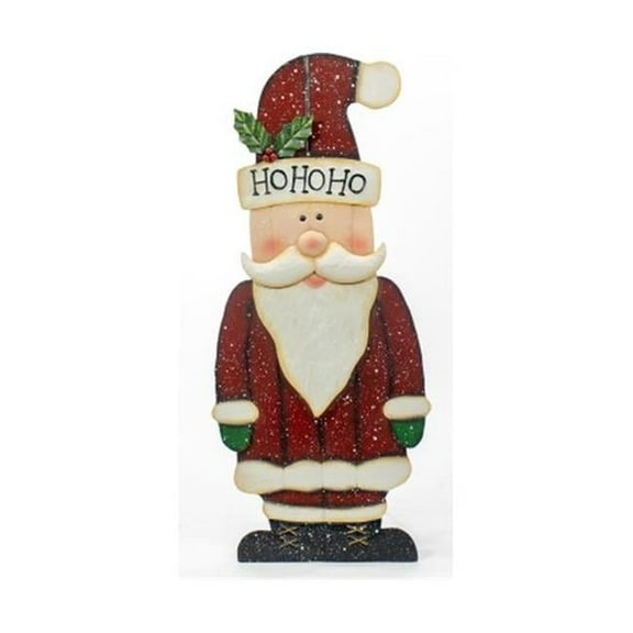 Good Tidings G48 MR181712X 31.75 in. Standing Santa Yard Art Stake - Multi Color