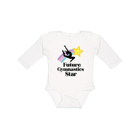 

Inktastic Future Gymnastics Star Girls Long Sleeve Baby Bodysuit