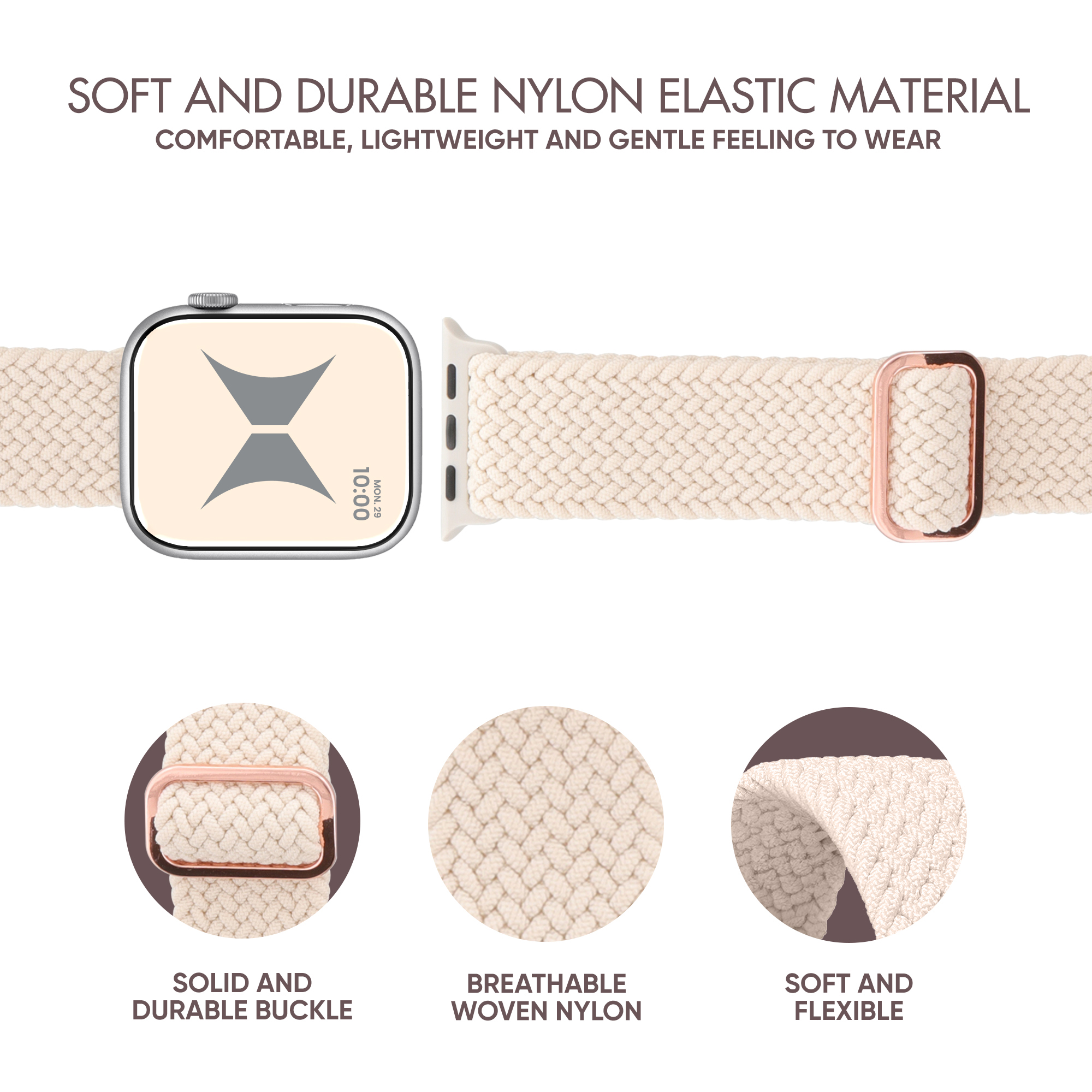 Xtreme Braided Elastic Apple Watch Band 38/40/41mm, 4-Pack photo 5