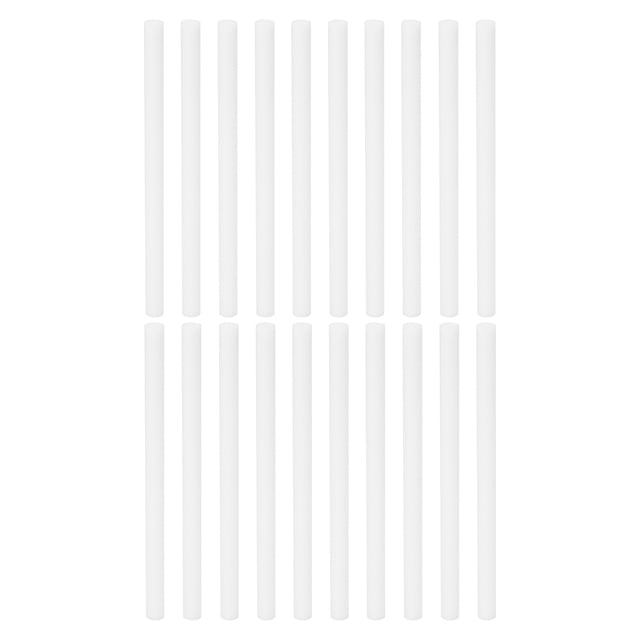 Unique Bargains Cotton Filter Sticks, Refill Sticks Filter Wicks Replacement (4.72'' x 0.28''), White 20Pack