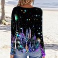 thumbnail image 6 of Garbnen S-5XL Christmas Long Sleeve Shirts for Women Funny Merry Xmas Womens T Shirts Graphic Plus Size Holiday Pullover Shirts for Women L, 6 of 6