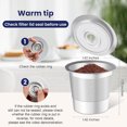thumbnail image 3 of Dosette de Café, 304 Acier Inoxydable Grade Alimentaire Réutilisable pour Remplacement, 3 of 7