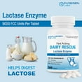 thumbnail image 4 of Puregen Labs Dairy Rescue Lactase Enzyme Supplement 9000 FCC 360 Tablets, 4 of 7