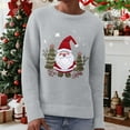 thumbnail image 2 of ZHOUCHANKIDS Christmas Sweaters for Women - Funny Festive Womens Christmas Sweaters - Cute Winter Holiday Outfit Grey L, 2 of 6