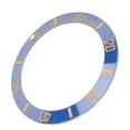 thumbnail image 1 of Watch Bezels Insert , Ceramic Watch Bezels Insert Beautiful  For Replacement White Character Black Back,Gold Character Black Back,White Character Green Back,Gold Character Green, 1 of 8