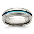 thumbnail image 7 of Edward Mirell Titanium Multi-Colored Anodized Center 7mm Band, 7 of 7