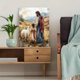 thumbnail image 5 of Qisvanset 12x16 Inch 2D Flat Framed Canvas Art, Jehovah Jireh Pink Floral Bible Verse Home Religious Wall Merch Decor, 5 of 5