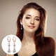 thumbnail image 1 of Fiudx Hermosos Aretes, Elegante Diseño En Forma de Gota, Detalles Geométricos de Ratán, Elegante Material de Aleación, Perfectos para Bodas, Fiestas y Reuniones, Regalo Ideal para Mamás, Novias y Ami, 1 of 2