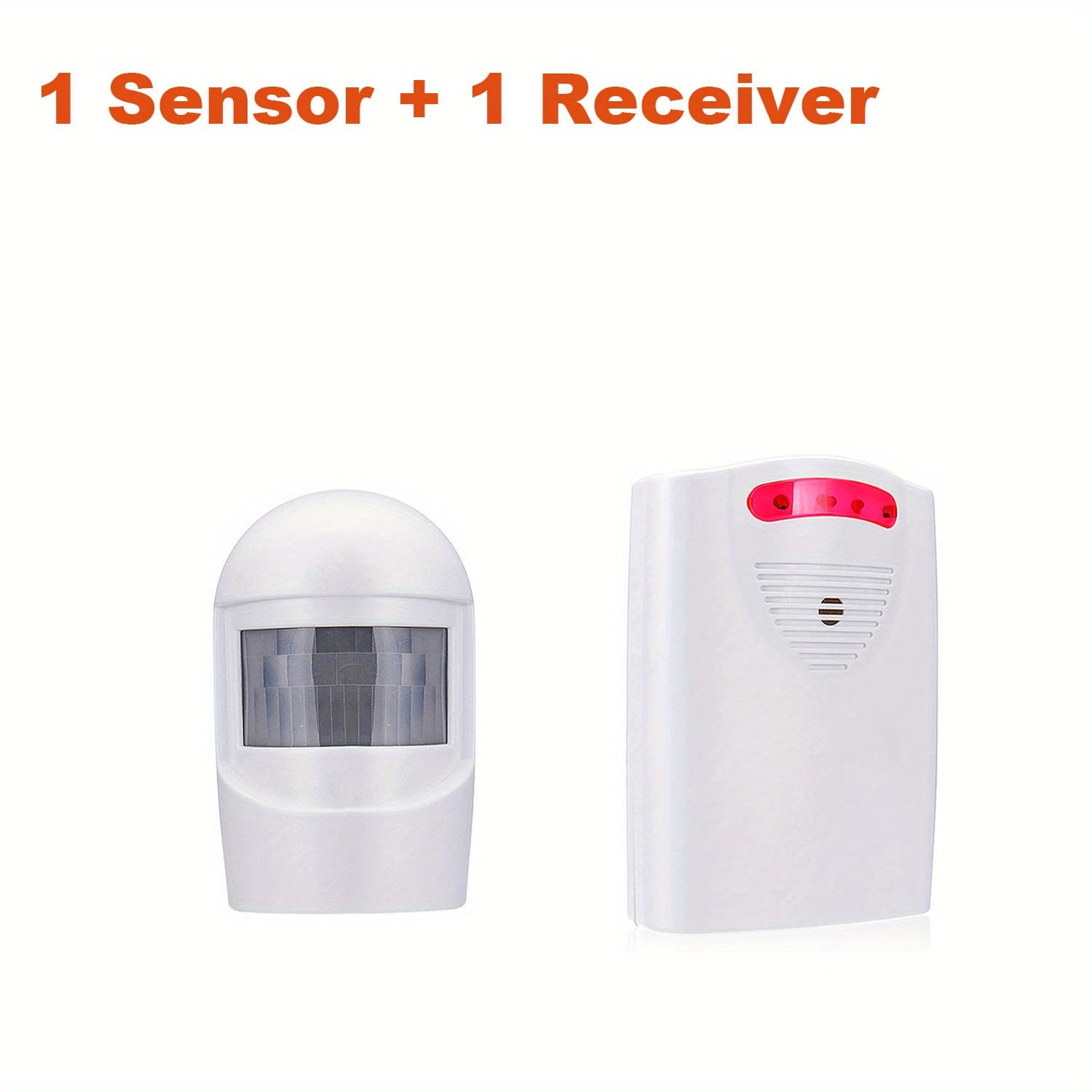 Wireless Driveway Motion Sensor Alarm with Receiver, Infrared Detector Alert System for Outdoor Business & Indoor Home Security