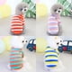 thumbnail image 4 of Ropa de forro polar suave para mascotas, chaleco cálido de invierno para perros pequeños, con rayas arcoíris, para cachorros y gatos, abrigos para chihuahuas, caniches y shih tzu., 4 of 6