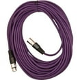 thumbnail image 2 of Seismic Audio SAXLX-50, 6 Pack of Purple 50 Foot XLR Microphone Cables, 2 of 2