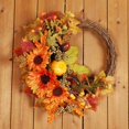thumbnail image 2 of Guirnalda de otoño, guirnalda de granja, guirnalda de calabaza de otoño, guirnalda de cosecha para puerta de entrada, colgante de pared, guirnalda de Navidad y Halloween, decoración del hogar, 2 of 5