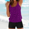 thumbnail image 3 of Srogem Tankini Swimsuits for Women Trendy Tank Tops with Bottoms 2 Piece Modest Bathing Suits Swimwear Sets, 3 of 5