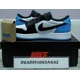thumbnail image 2 of N I-K-E A i r-Jor-dan 1 Retro Low OG GS Black Dark Powder Blue UNC CZ0858 104 GS Sizes, 2 of 6