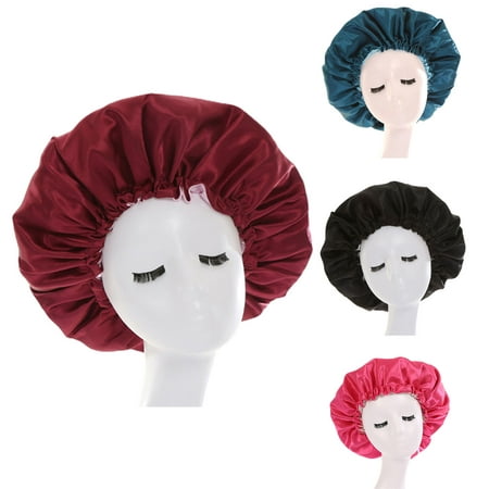 Bonnet en satin doux extensible mode doublé bonnet de sommeil chapeau  bambou couvre-chef crépus cheveux naturels casquette d'infirmière pour  femmes et hommes