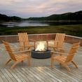 thumbnail image 5 of Costway 2PCS Patio Acacia Wood Adirondack Chair Lounge Armchair sturdy Outdoor Garden, 5 of 9
